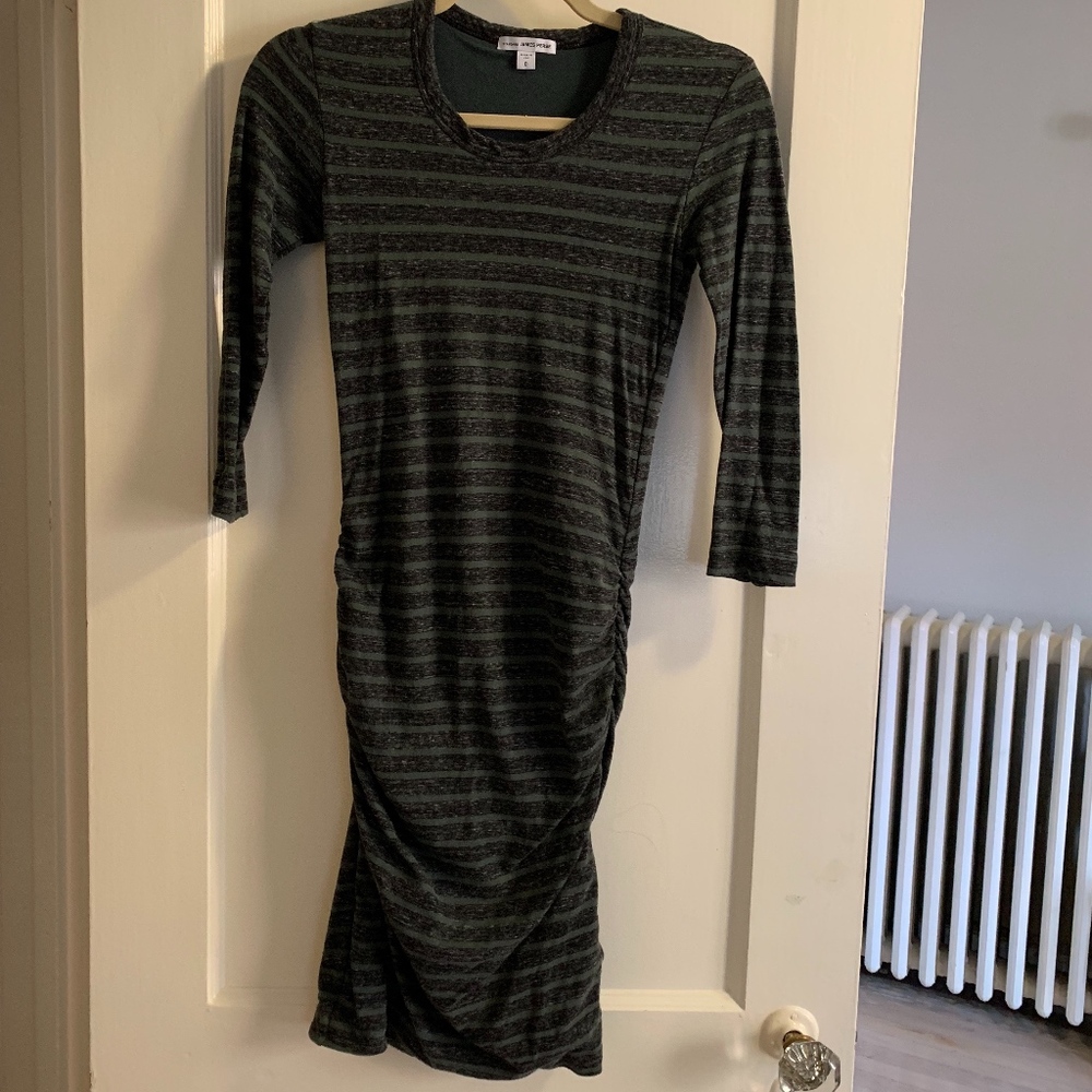 NWOT - James Perse Marled Striped Sheath Dress - 0